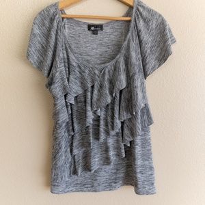 🥈EUC ABStudio Gray multilayed top size small